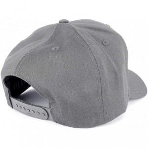 Baseball Caps Adjustable Solid Color Plain Cotton Polyester Blank Snapback Baseball Style Cap - Grey - CX12M41TWNP $12.96