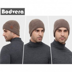 Skullies & Beanies Mens Winter Beanie Hat Warm Knit Cuffed Plain Toboggan Ski Skull Cap - F3-coffee - CX18A2RWLLA $12.90