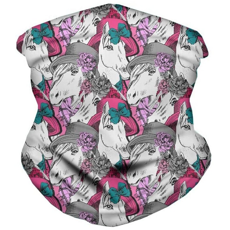 Balaclavas Bandanas Gaiter Headwear Motorcycle Women - Style 26 - C5197Y6ESI2 $12.41