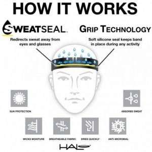 Headbands Sweatband Slim- 1" - Black - CD11HG39VGP $14.08