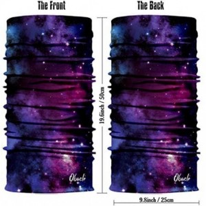 Balaclavas Seamless Bandana Rave Face Mask Women Men for Dust Wind Sun Protection - Starry Sky Deep Purple - C418NH6GK6I $8.59