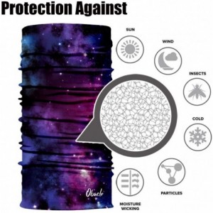 Balaclavas Seamless Bandana Rave Face Mask Women Men for Dust Wind Sun Protection - Starry Sky Deep Purple - C418NH6GK6I $8.59