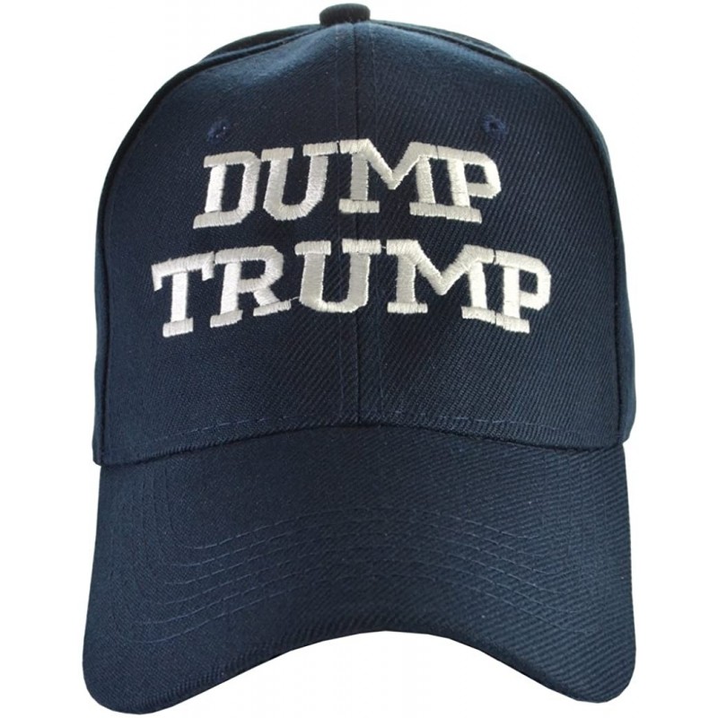 Baseball Caps Anti-Trump Hats (9 Styles) Fuck Trump/Dump Trump/Lock Him Up - Dump Trump Navy Blue - CA17WTRX2LZ $9.22