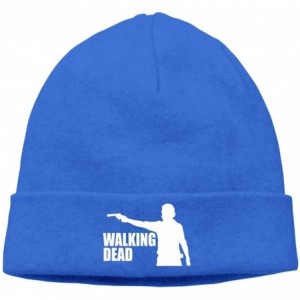 Skullies & Beanies Mens & Womens The Walking Dead Skull Beanie Hats Winter Knitted Caps Soft Warm Ski Hat Black - Blue - CK18...