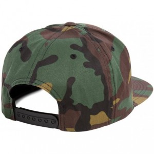 Baseball Caps Flexfit 6 Panel Premium Classic Snapback Hat Cap - Green Camo - C312D6KDVZ3 $12.24