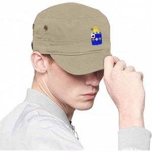 Baseball Caps 39th Infantry Regiment Cadet Army Cap Flat Top Sun Cap Military Style Cap - Natural - CL18Z36GT82 $25.97