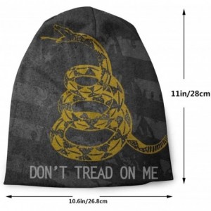 Skullies & Beanies Unisex Fashion Flag Beanie Baggy Hat Slouchy Skull Beanie for Men Women - Don't Tread on Me2 - CZ193G65D74...