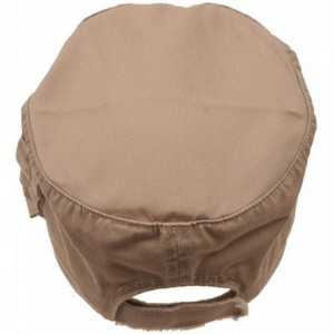 Baseball Caps Zippered Enzyme Army Cap - Khaki - C6111QRJ58L $8.71