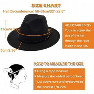 Fedoras Women Belt Buckle Fedora Hat - Black - CQ182IGRU56 $14.61