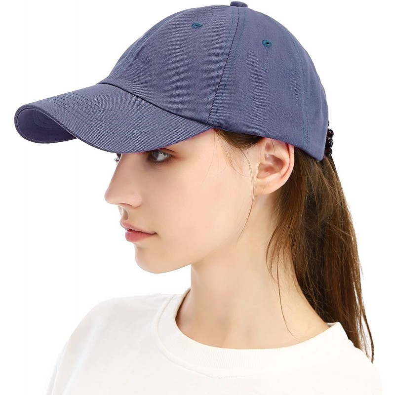Baseball Caps Unisex Washed Dyed Cotton Adjustable Solid Baseball Cap - Dfh269-middle Grey - CX18GMCTRLY $9.96
