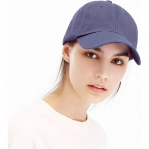 Baseball Caps Unisex Washed Dyed Cotton Adjustable Solid Baseball Cap - Dfh269-middle Grey - CX18GMCTRLY $9.96