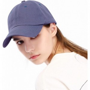 Baseball Caps Unisex Washed Dyed Cotton Adjustable Solid Baseball Cap - Dfh269-middle Grey - CX18GMCTRLY $9.96