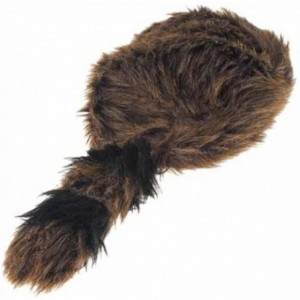 Skullies & Beanies US Toy Faux Fur Classic Raccoon Tail Hat - CW11DEQCY8Z $16.76