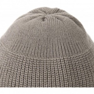 Skullies & Beanies Winter Fisherman Beanie Free Size Men Women - Unisex Stylish Plain Skull Hat Watch Cap -12 Color - Grey - ...