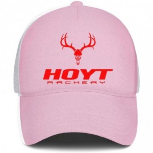 Baseball Caps Men Baseball Cap Fashion Adjustable Mesh Archery Red Dad Trucker Golf Hat - Pink-2 - CO18A2WT6ZL $17.17