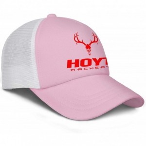 Baseball Caps Men Baseball Cap Fashion Adjustable Mesh Archery Red Dad Trucker Golf Hat - Pink-2 - CO18A2WT6ZL $17.17