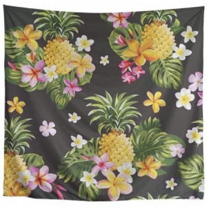 Headbands Single Side Print Mandala Bandana Square Handkerchief Girl Wrap - Pineapple - C9197UAD4WN $12.98