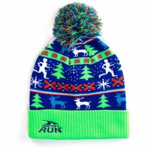 Skullies & Beanies Runner Knit Hat - Holiday Christmas Sweater - CA18TU5AGDU $24.28