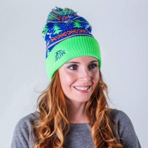 Skullies & Beanies Runner Knit Hat - Holiday Christmas Sweater - CA18TU5AGDU $24.28