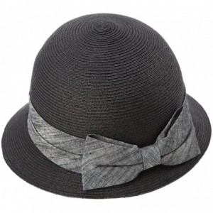 Sun Hats Womens UPF50 Foldable Summer Sun Beach Straw Hats Accessories Wide Brim - 89316_black - CD17XXKR966 $32.02