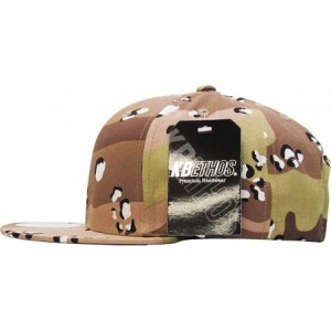 Baseball Caps Classic Snapback Hat Blank Cap - Cotton & Wool Blend Flat Visor - (4.5) Desert Camouflage - CV11YMPG75N $11.82