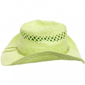 Cowboy Hats Womens Straw Outback Toyo Cowboy Hat - Mint - CW11TTBT31P $15.59