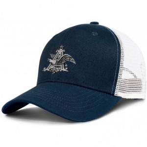 Visors Anheuser Busch Busch Logo Mens Women Mesh Cool Cap Adjustable Snapback Dad Hat - Dark_blue-88 - CF18WILK3CM $37.37