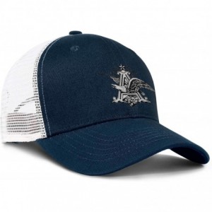 Visors Anheuser Busch Busch Logo Mens Women Mesh Cool Cap Adjustable Snapback Dad Hat - Dark_blue-88 - CF18WILK3CM $34.88