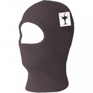 Balaclavas 1 One Hole Ski Mask (Solids & Neon Available) - Charcoal - CD112MWO9WV $7.42