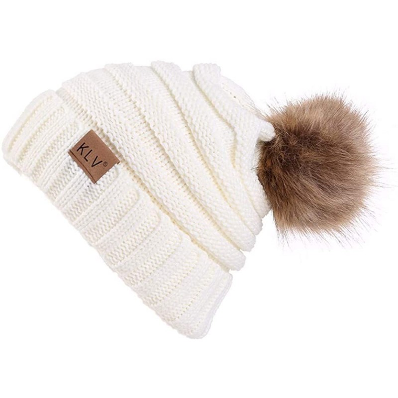 Baseball Caps Unisex Stretch Outdoor Beanies - B-women White - CQ1924406ES $14.75