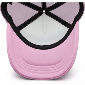 Baseball Caps W900-Trucks Baseball Cap for Men Novel Adjustable Mesh Hat Dad Strapback Hats - Pink-3 - C518AHC5X00 $18.58