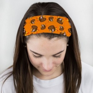 Headbands RokBAND Multi-Functional Holiday Running Headband - Thanksgiving Turkey Trot Styles - Turkeys - CX128EZHXNB $17.46