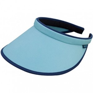 Visors Brushed Cotton Clip-on Visor Blue - C3186SUCSAE $9.77