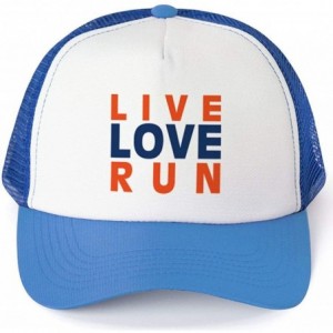 Baseball Caps Running Trucker Hat - Live Love Run - Multiple Colors - Royal - CB12O60B3DV $28.49