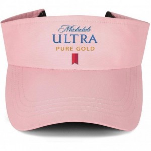 Visors Sports Visor Hats Michelob-Ultra- Men Women Sport Sun Visor One Size Adjustable Cap - Pink-15 - C318WCDNI8R $21.25