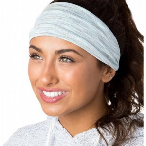 Headbands Adjustable & Stretchy Space Dye Xflex Wide Headbands for Women Girls & Teens - Space Dye Mint - C612OHZR08O $26.67