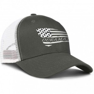 Baseball Caps Washing Mesh Back Black Trucker Cap Duramax-V8-engine-logo-Men Womens Outdoor Snapback Hats - CA18A9TWGX6 $17.08