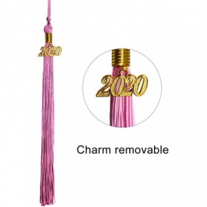 Skullies & Beanies Unisex Adult Matte Graduation Cap with 2020 Tassel - Pink - C211SBEBOLN $19.73