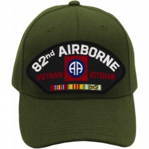 Baseball Caps 82nd Airborne - Vietnam War Veteran Hat/Ballcap Adjustable One Size Fits Most - Olive Green - CA18RRE5ETI $49.83