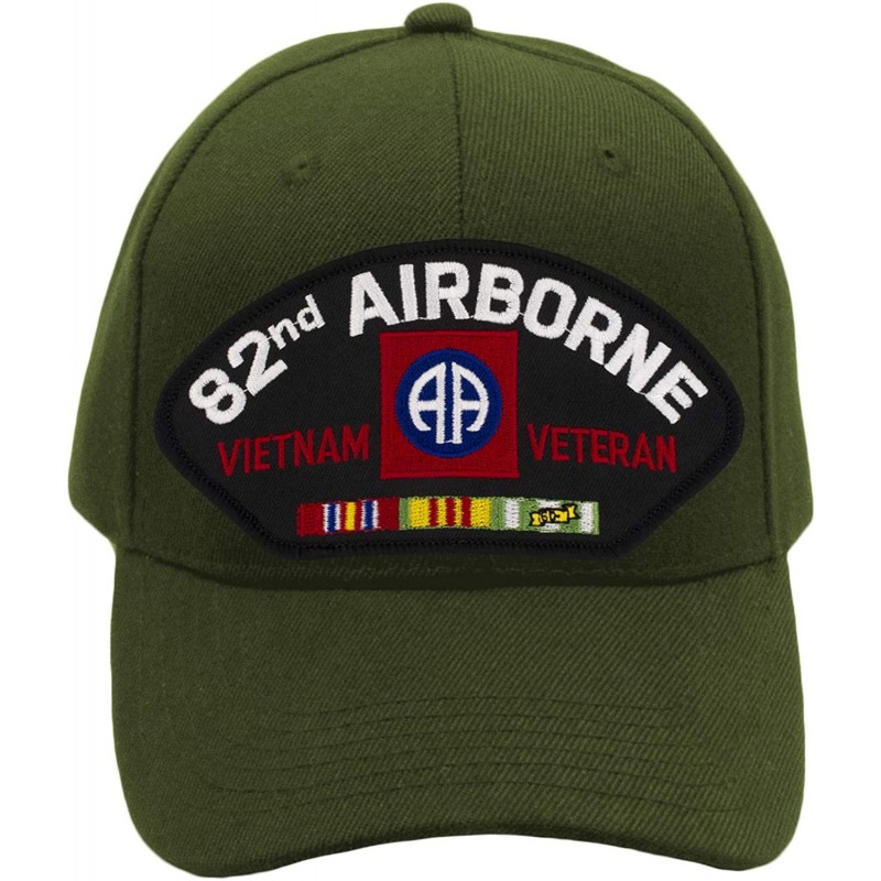 Baseball Caps 82nd Airborne - Vietnam War Veteran Hat/Ballcap Adjustable One Size Fits Most - Olive Green - CA18RRE5ETI $17.55