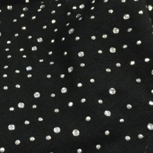 Cold Weather Headbands Wide Fabric Headbands with Sparkling Rhinestones - Jet Black - C111TDGKZVD $12.54