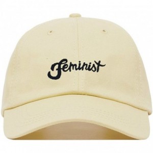 Baseball Caps Feminist Baseball Hat- Embroidered Dad Cap- Unstructured Soft Cotton- Adjustable Strap Back (Multiple Colors) -...