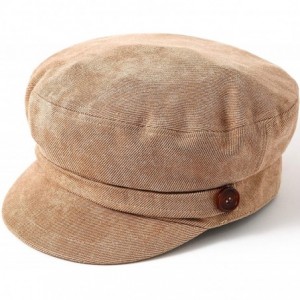 Newsboy Caps Women Fashion Newsboy Cap Bakerboy Cabbie Gatsby Pageboy Visor Beret Hat - Camel Hat Amber Button - CX18T6ASGXN ...