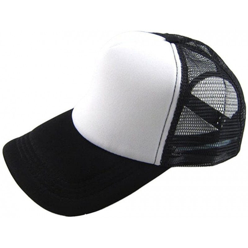 Baseball Caps Baseball Hat- 2017 Summer 12 Color Unisex Casual Hat Solid Baseball Cap Trucker Mesh Adjustable Hat - L - C917X...