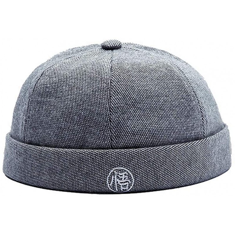 Skullies & Beanies Parent-child Cap Blend 6Panels Brimless Hat Beanie Skull Cap - Light Grey - C618IMQ73QD $10.38