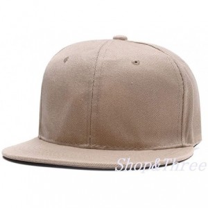 Baseball Caps Custom Embroidered Baseball Cap Personalized Snapback Mesh Hat Trucker Dad Hat - Hiphop Khaki - CM18HLIDX8C $17.30