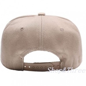 Baseball Caps Custom Embroidered Baseball Cap Personalized Snapback Mesh Hat Trucker Dad Hat - Hiphop Khaki - CM18HLIDX8C $17.30