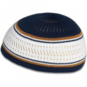 Skullies & Beanies Stretchy Elastic Beanie Kufi Skull Cap Hats Featuring Cool Designs and Stripes - C918LMZT4Q6 $13.52