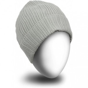 Skullies & Beanies Beanie Hat for Men and Women Winter Warm Hats Knit Slouchy Thick Skull Cap - Grey - C2187Q8EW26 $7.76