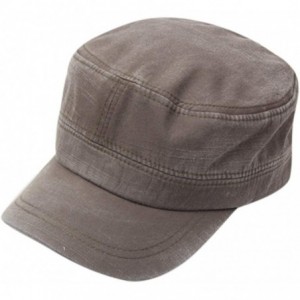 Sun Hats Military Adjustable Packable Fashionable Flat Top - Army Green - CZ18UKUZGQ2 $20.83